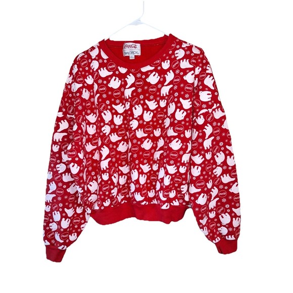 Wildfox Tops - WILDFOX Coca-Cola Winter Coke FIFI Crewneck Sweatshirt~Size L
